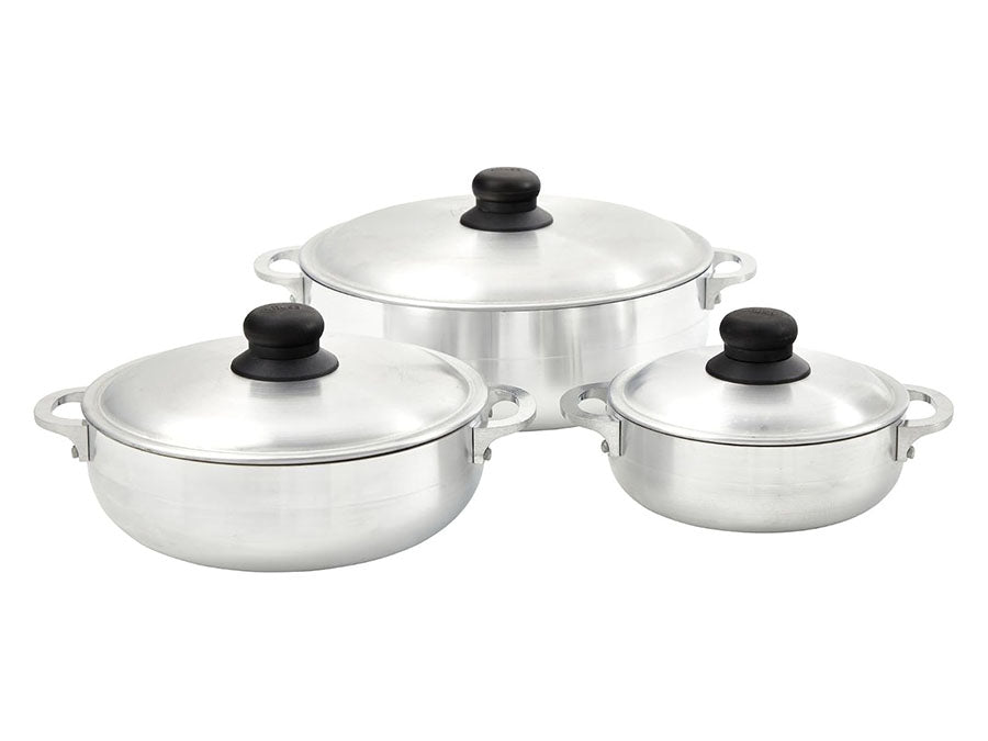 Aluminum cookware bodies and finished aluminum cookware